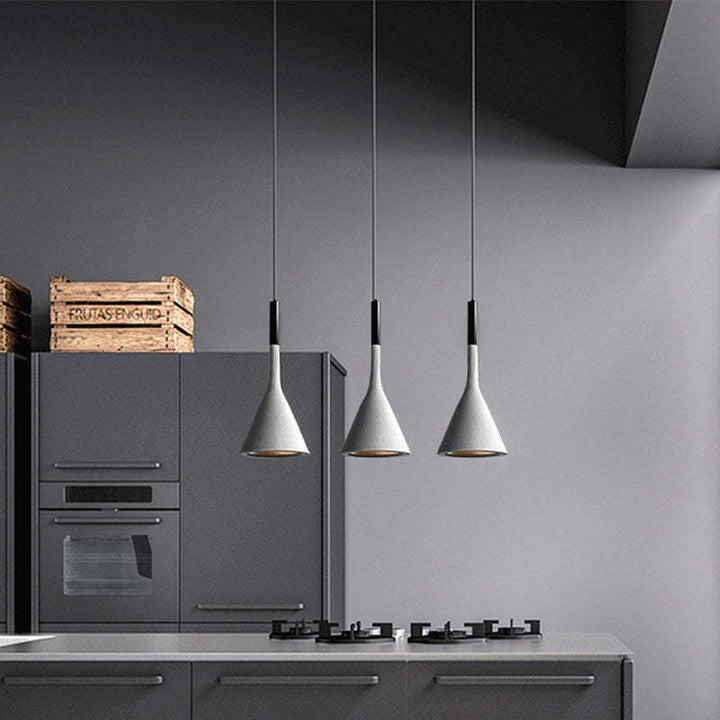 Modern Triangle Pendant Lamp - Trionda-White-Nora Luxe