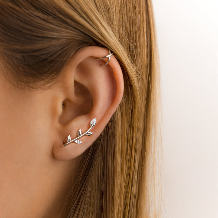 Modern U-Shaped Ear Clips - Nova-You and X-Silver-Nora Luxe