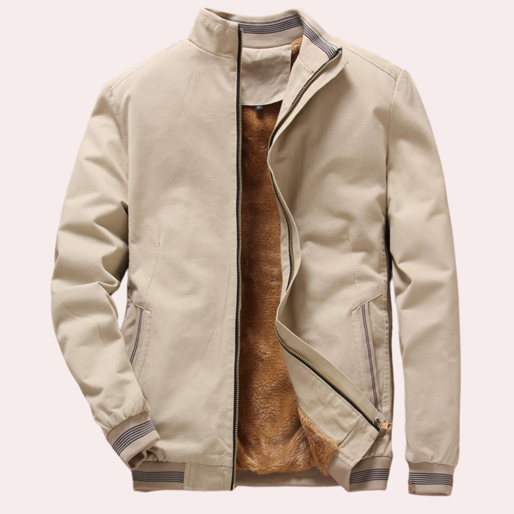 Modern Winter Jacket for Men - Arden-Beige-S-Nora Luxe