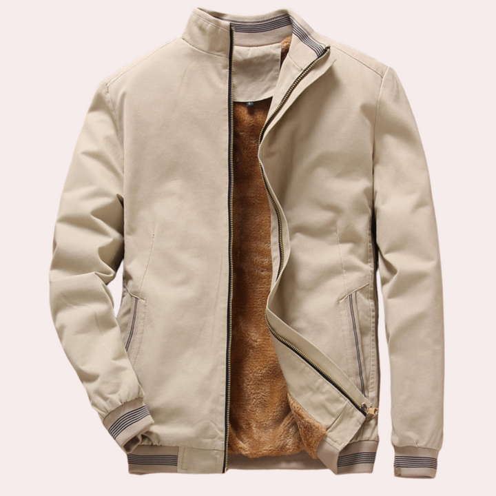 Modern Winter Jacket for Men - Arden-Beige-S-Nora Luxe