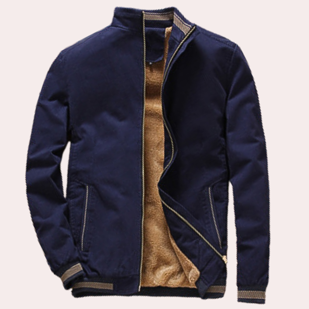 Modern Winter Jacket for Men - Arden-Blue-S-Nora Luxe