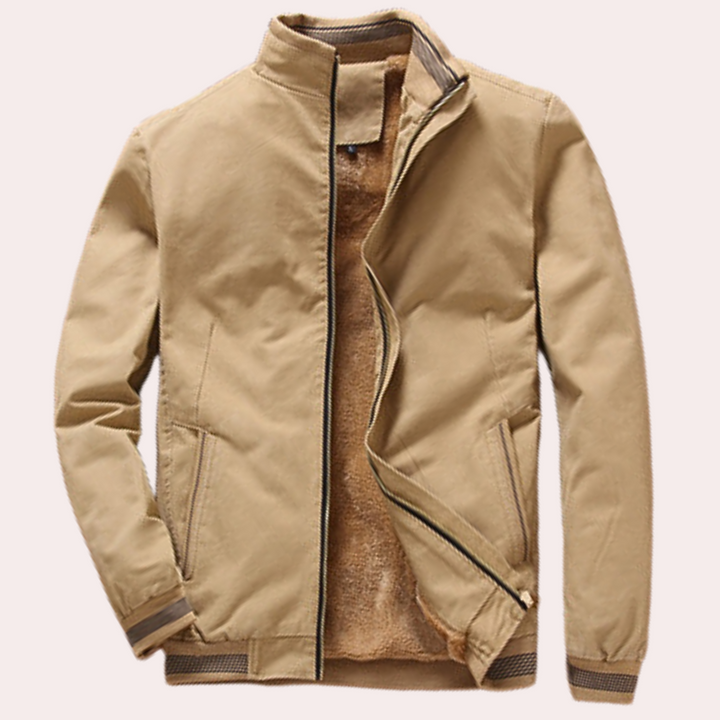 Modern Winter Jacket for Men - Arden-Khaki-S-Nora Luxe