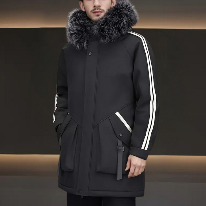 Modern Winter Jacket for Men - Maxim-Black-S-Nora Luxe