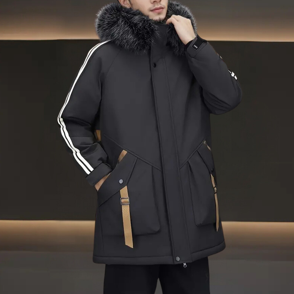 Modern Winter Jacket for Men - Maxim-Brown-S-Nora Luxe