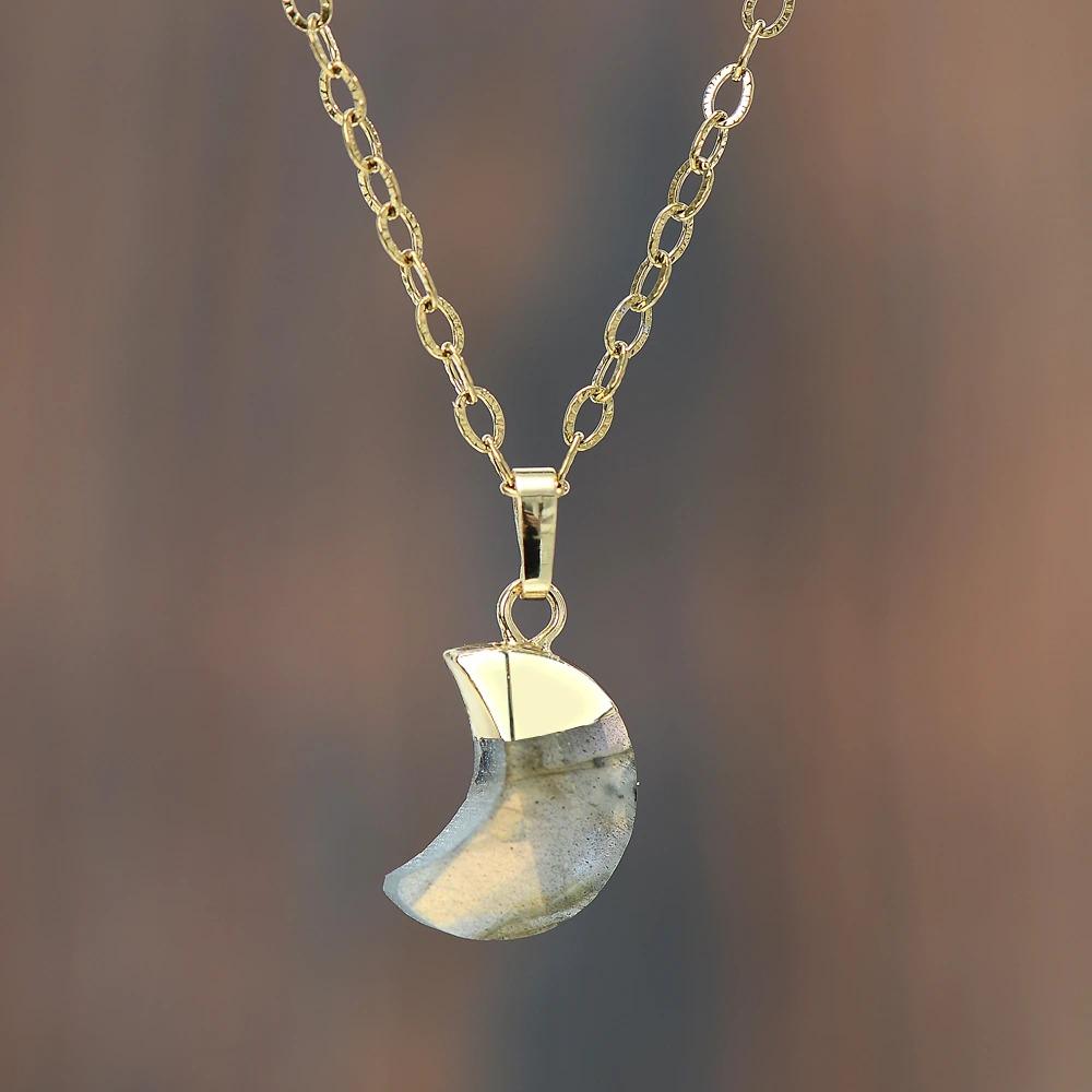 Moonstone Healing Necklace – Celestina-Labradorite-Nora Luxe