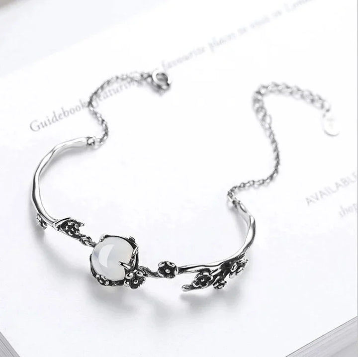 Moonstone Silver Bracelet | Elegant and Timeless Jewellery-Nora Luxe