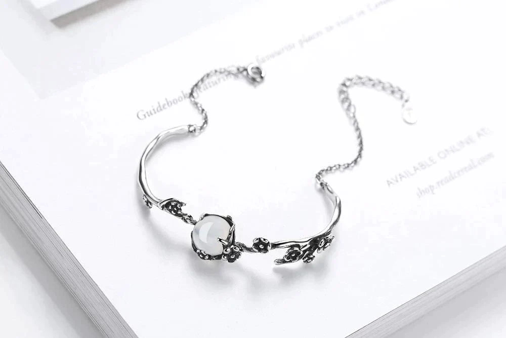 Moonstone Silver Bracelet | Elegant and Timeless Jewellery-Nora Luxe