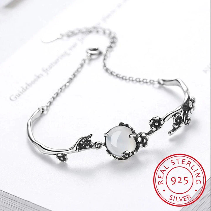 Moonstone Silver Bracelet | Elegant and Timeless Jewellery-Nora Luxe