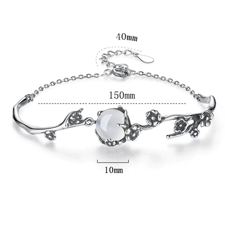 Moonstone Silver Bracelet | Elegant and Timeless Jewellery-Nora Luxe