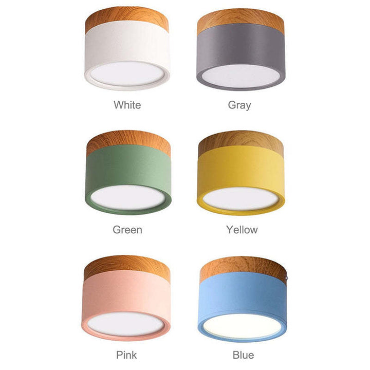 Morandi Style Modern LED Ceiling Lamp - LumiModo-Blue-5W-Warm white-Nora Luxe