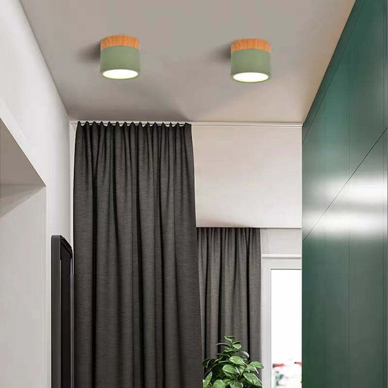 Morandi Style Modern LED Ceiling Lamp - LumiModo-Blue-5W-Warm white-Nora Luxe