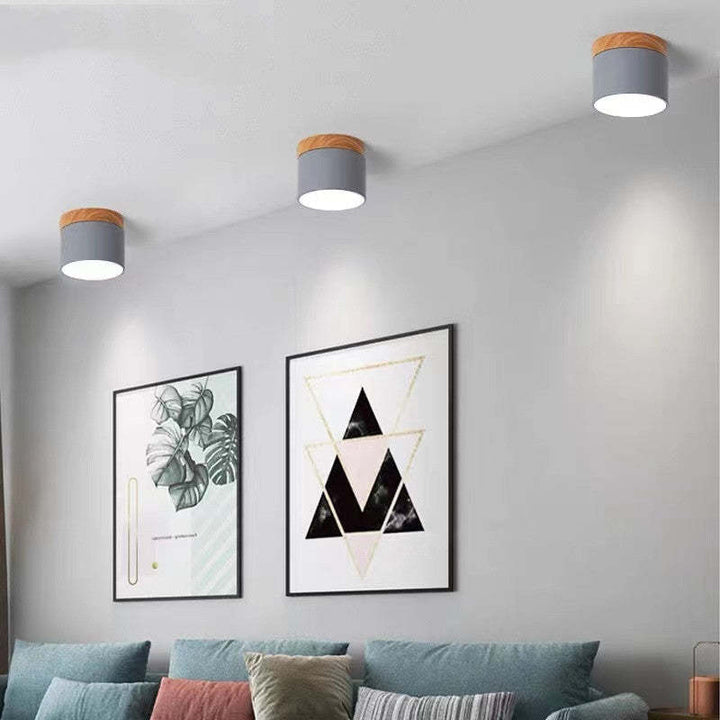 Morandi Style Modern LED Ceiling Lamp - LumiModo-Blue-5W-Warm white-Nora Luxe