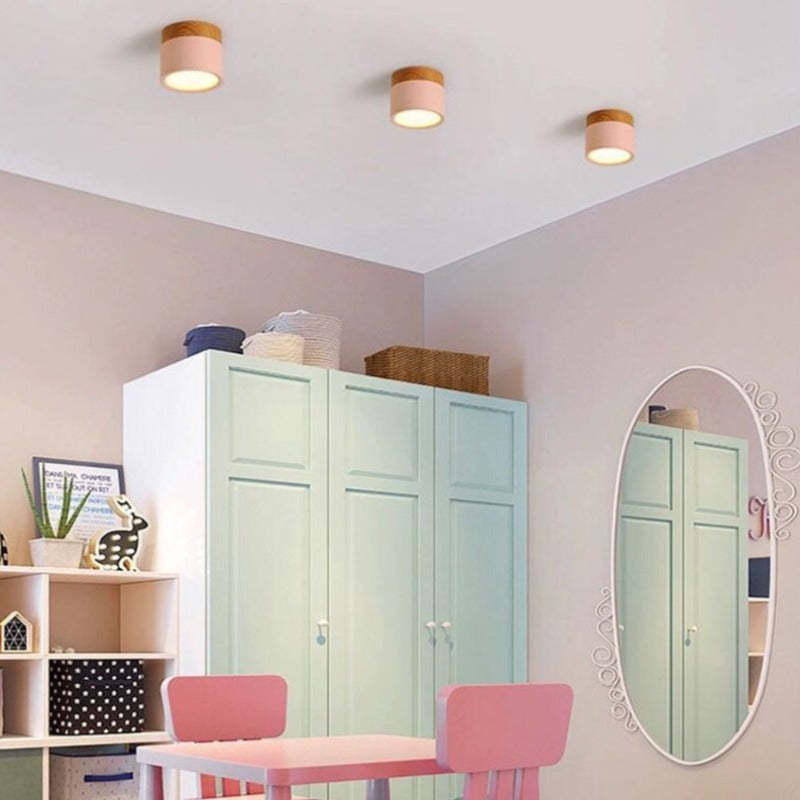 Morandi Style Modern LED Ceiling Lamp - LumiModo-Blue-5W-Warm white-Nora Luxe