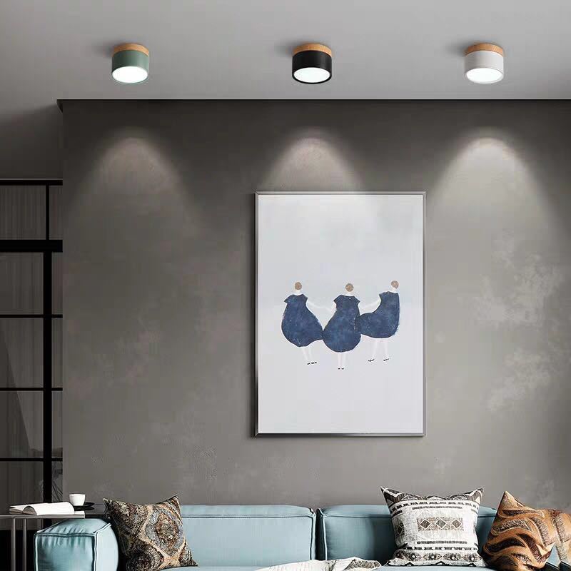 Morandi Style Modern LED Ceiling Lamp - LumiModo-Blue-5W-Warm white-Nora Luxe