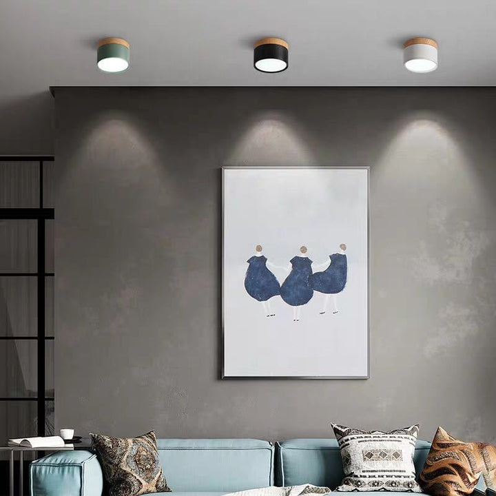 Morandi Style Modern LED Ceiling Lamp - LumiModo-Blue-5W-Warm white-Nora Luxe