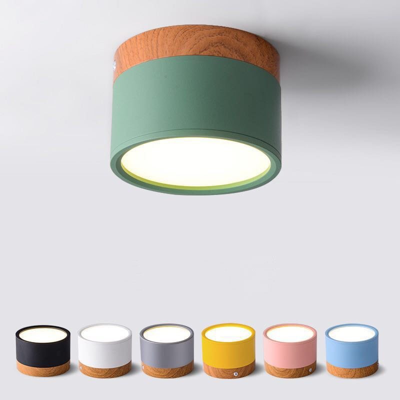Morandi Style Modern LED Ceiling Lamp - LumiModo-Blue-5W-Warm white-Nora Luxe