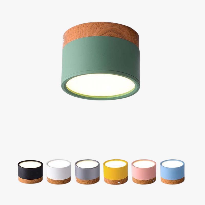 Morandi Style Modern LED Ceiling Lamp - LumiModo-Blue-5W-Warm white-Nora Luxe