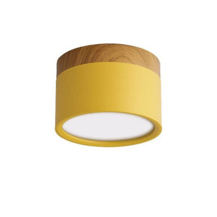 Morandi Style Modern LED Ceiling Lamp - LumiModo-Yellow-5W-Warm white-Nora Luxe