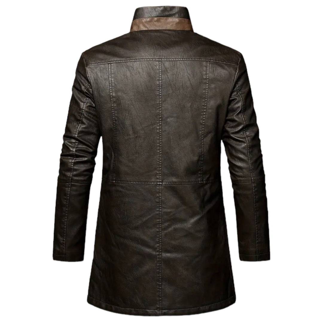 Motor jacket with Stylish Protection for Men - Stealth Phantom-Saddle brown-S-Nora Luxe