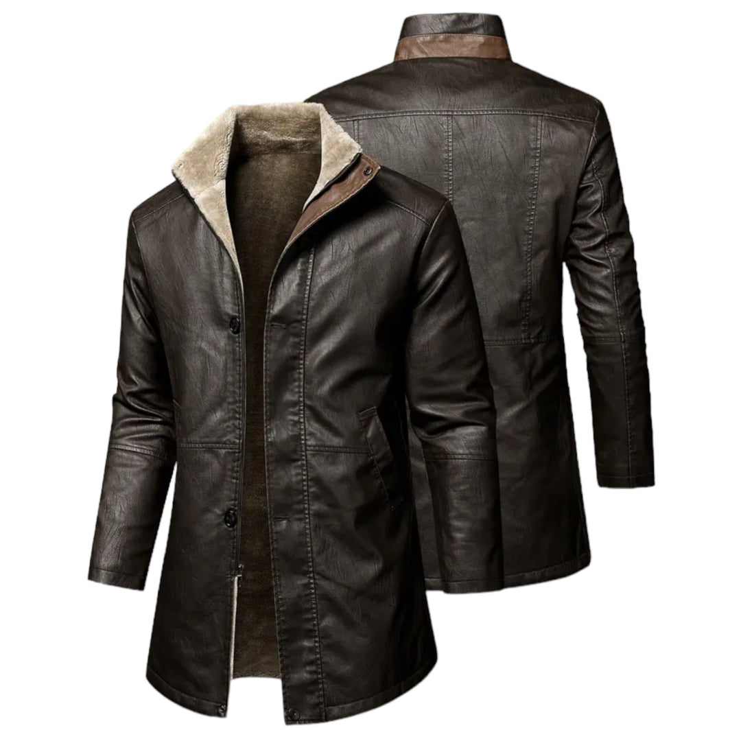 Motor jacket with Stylish Protection for Men - Stealth Phantom-Saddle brown-S-Nora Luxe
