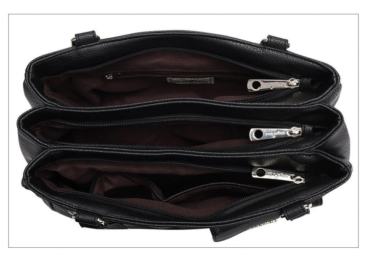 Multi-Compartment Women’s Shoulder and Crossbody Handbag – FlexiCarry