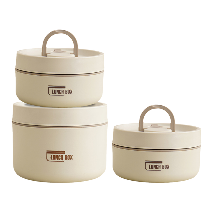 Multi-layer Insulated Lunch Box with FREE Carry Bag - ThermoBox-Blue-Small-Nora Luxe