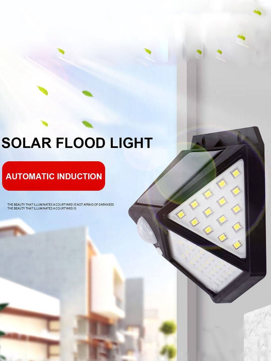 MULTIFUNCTIONAL SOLAR LAMP - WATERPROOF LED GARDEN LIGHTING WITH MOTION SENSOR-Nora Luxe