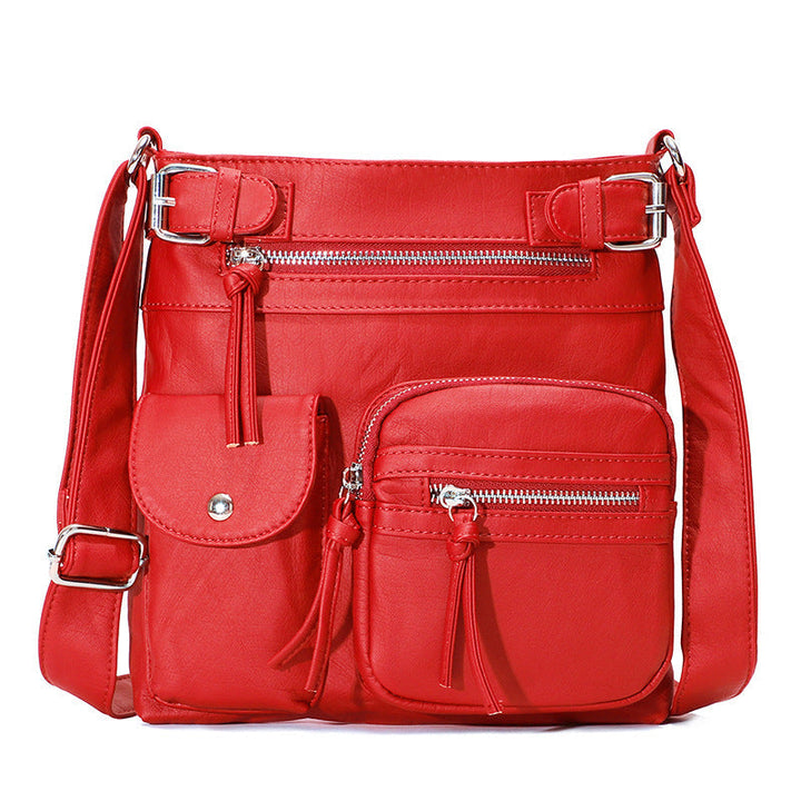 Multifunctional Stylish Anti-Theft Bag - SafeStyle-Red-Nora Luxe