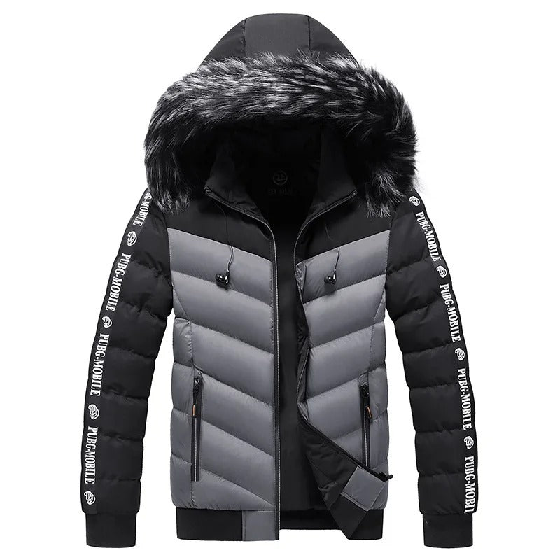 Multifunctional Wind Jacket with Detachable Hood - Luca-Gray-M-Nora Luxe