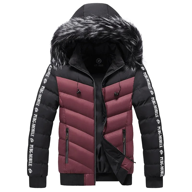 Multifunctional Wind Jacket with Detachable Hood - Luca-Red-M-Nora Luxe