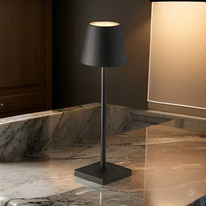 Multifunctional Wireless Rechargeable Table Lamp - NordicAura-Black-Nora Luxe