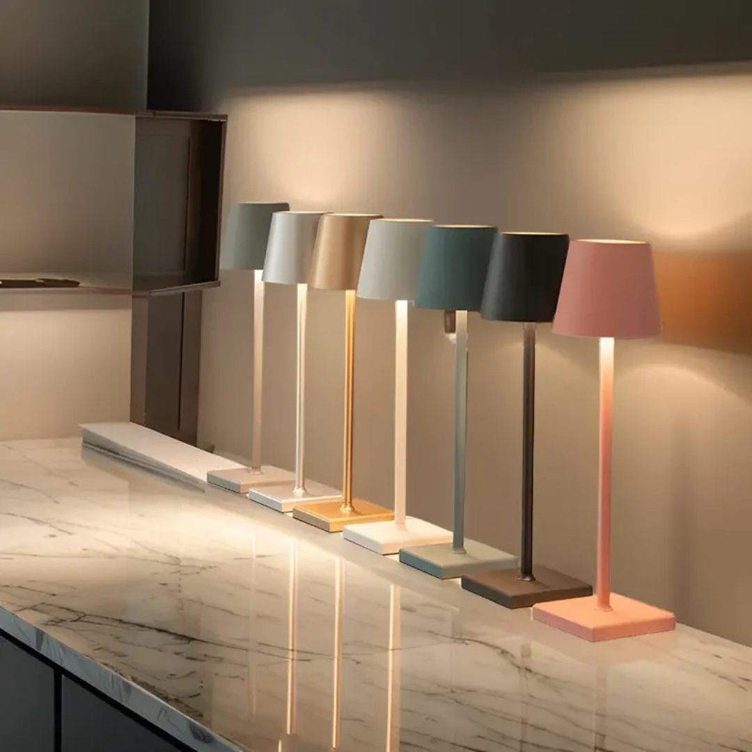 Multifunctional Wireless Rechargeable Table Lamp - NordicAura-Black-Nora Luxe