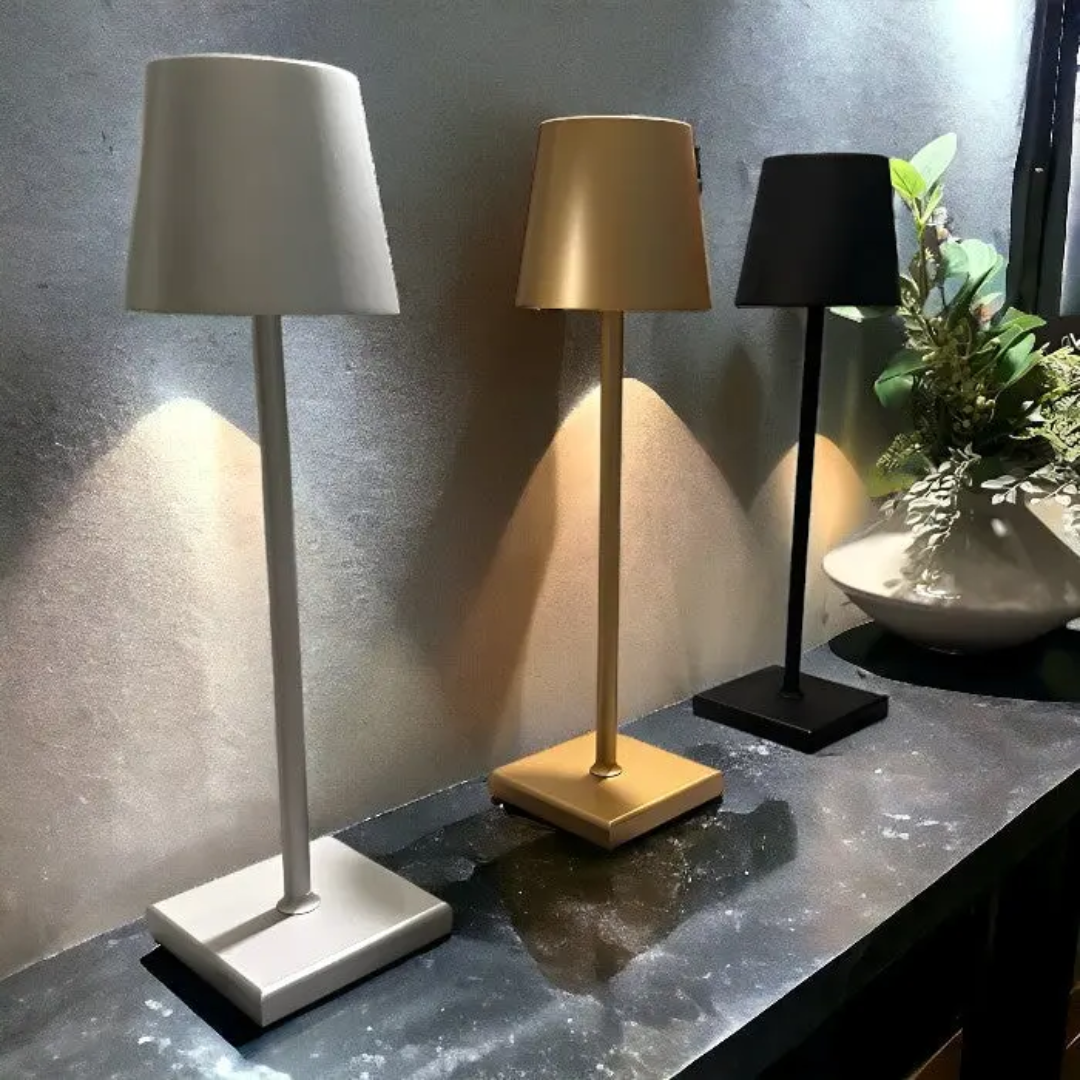 Multifunctional Wireless Rechargeable Table Lamp - NordicAura-White-Nora Luxe