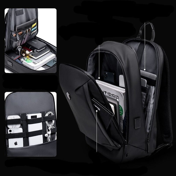 Water-Resistant Multi-Compartment Backpack – Lightweight Outdoor & Travel Use