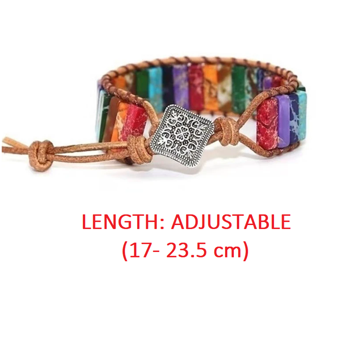 Mystic Journey Bracelet | Tibetan Rainbow Jasper Stones-Nora Luxe