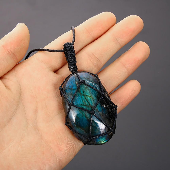 Mystical Labradorite Dragonheart Necklace - Aris-Nora Luxe
