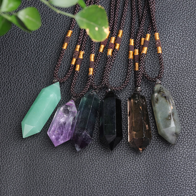 Natural Crystal Amethyst Healing Necklace - Lyra-Amethyst-Nora Luxe