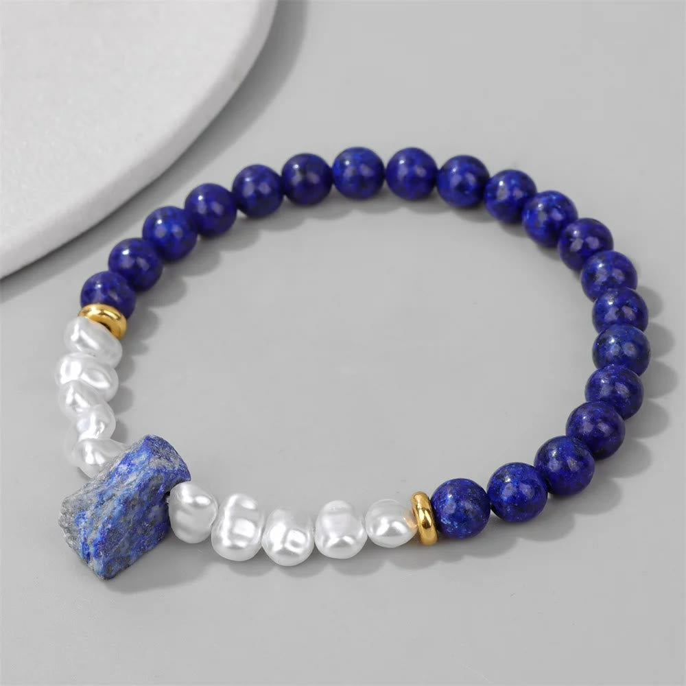 Natural Crystal Beads Bracelet - Eline-Amethyst-Nora Luxe