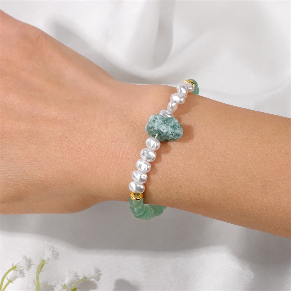 Natural Crystal Beads Bracelet - Eline-Amethyst-Nora Luxe
