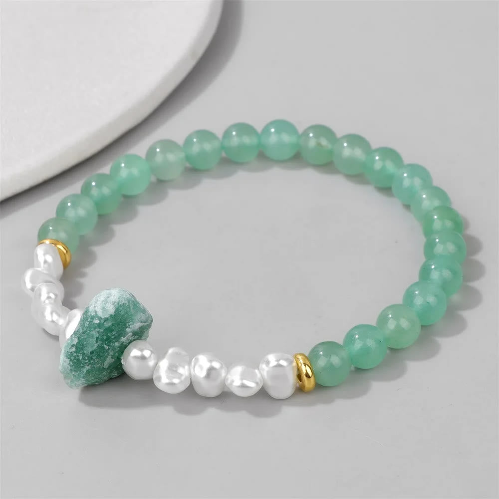 Natural Crystal Beads Bracelet - Eline-Amethyst-Nora Luxe