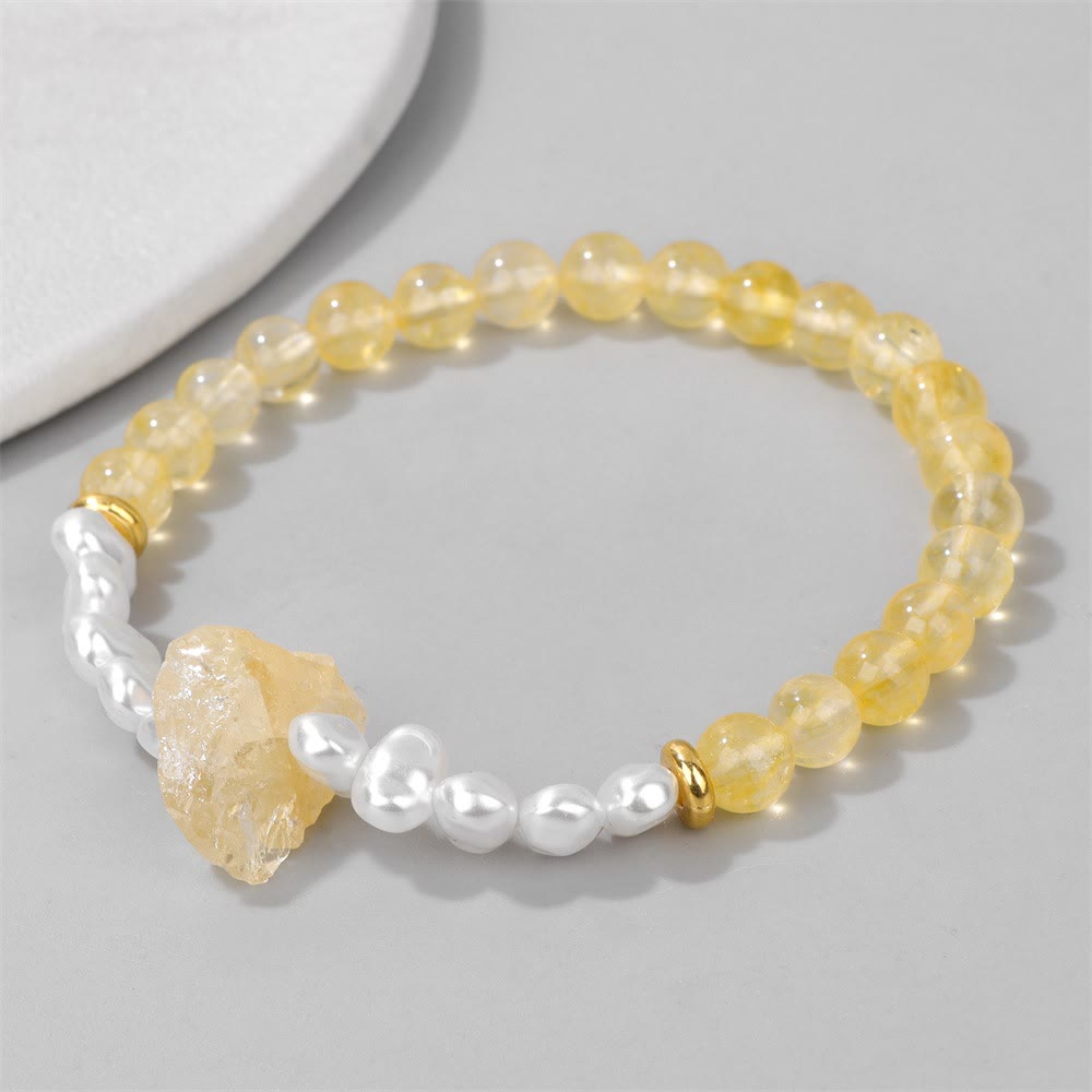 Natural Crystal Beads Bracelet - Eline-Amethyst-Nora Luxe