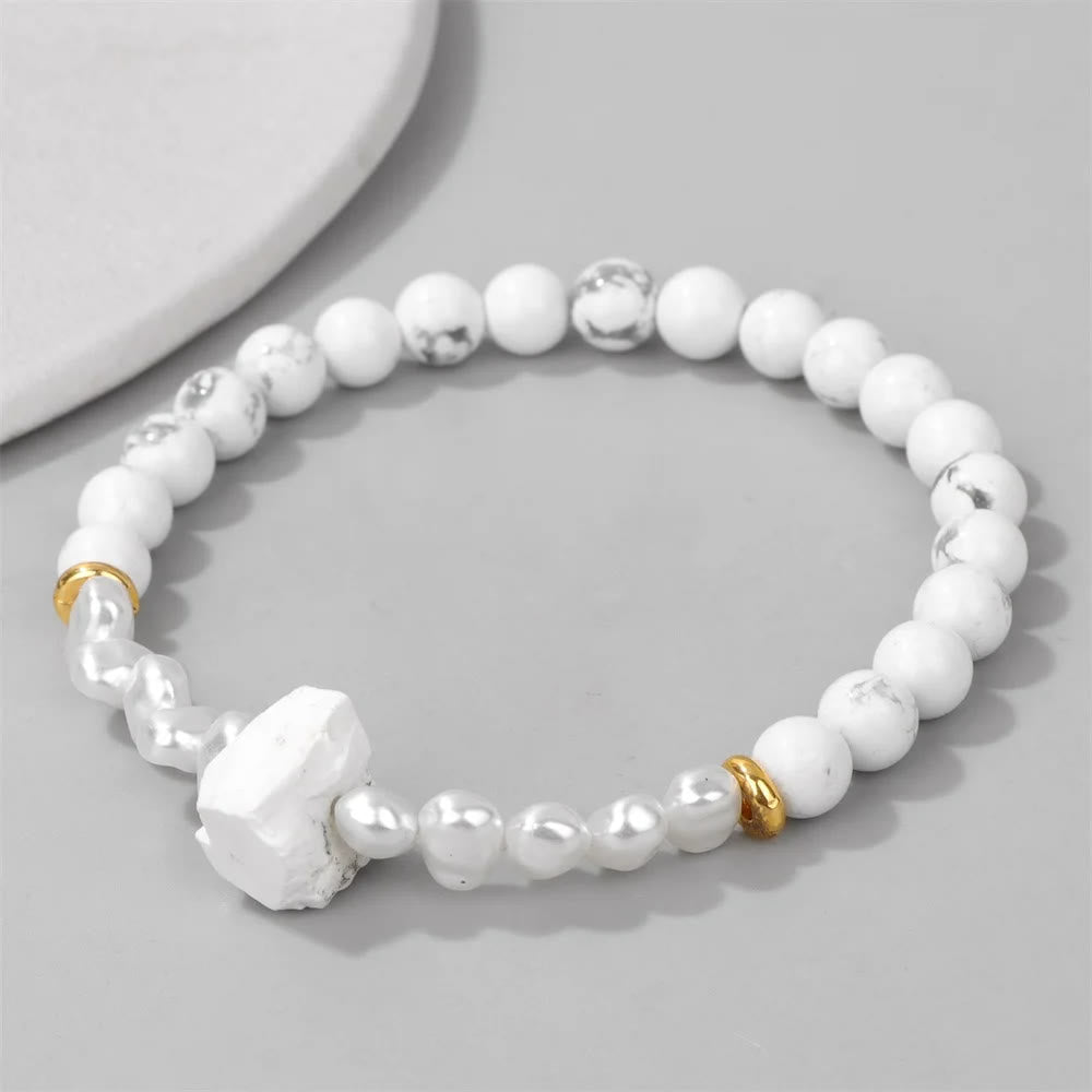 Natural Crystal Beads Bracelet - Eline-Amethyst-Nora Luxe