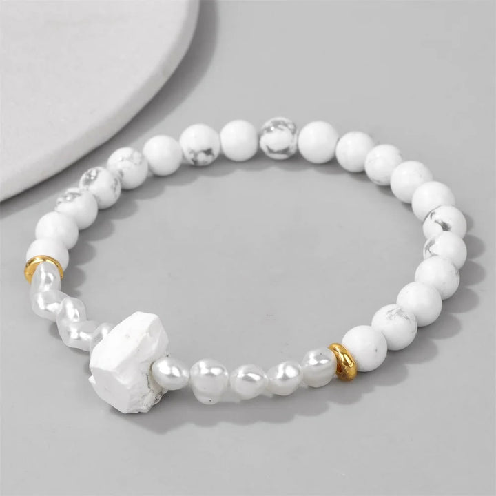 Natural Crystal Beads Bracelet - Eline-Amethyst-Nora Luxe