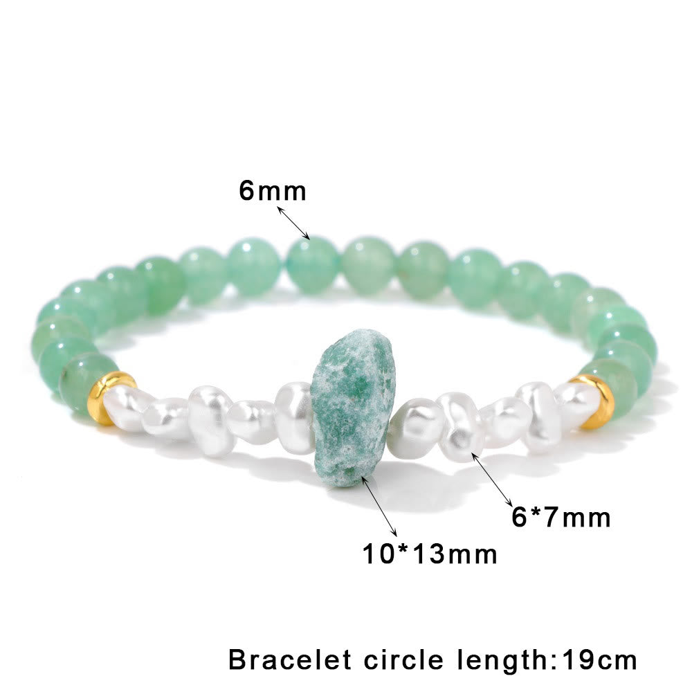 Natural Crystal Beads Bracelet - Eline-Amethyst-Nora Luxe