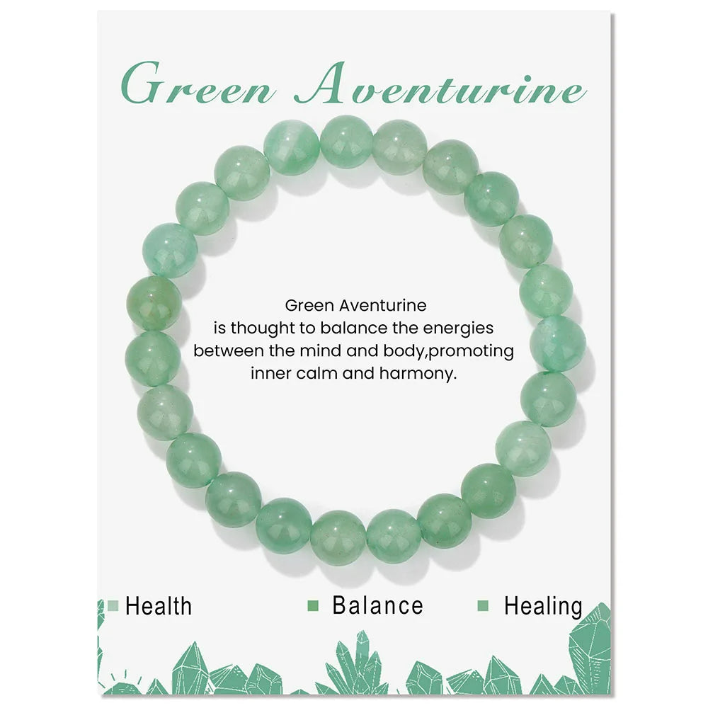 Natural Crystal Healing Energy Bracelet - Aria-Amazonite-Nora Luxe