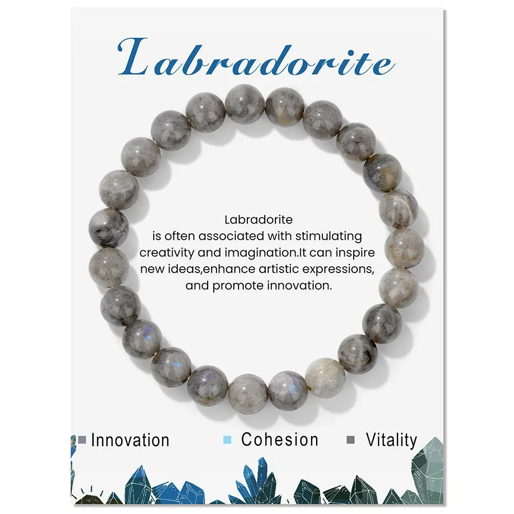 Natural Crystal Healing Energy Bracelet - Aria-Amazonite-Nora Luxe