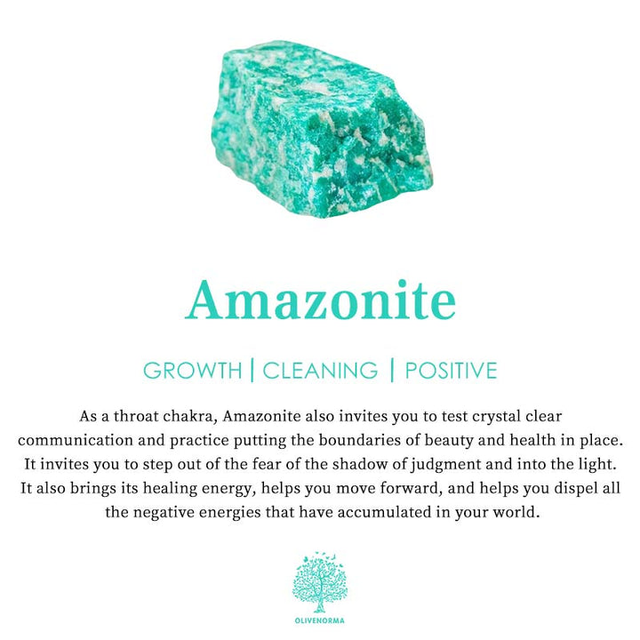 Natural Crystal Healing Energy Bracelet - Aria-Amazonite-Nora Luxe