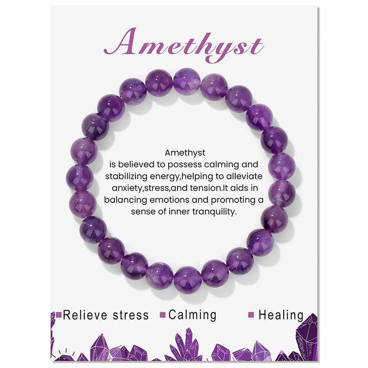 Natural Crystal Healing Energy Bracelet - Aria-Amazonite-Nora Luxe