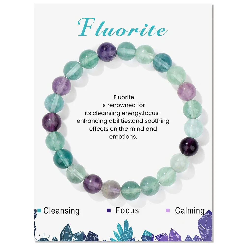 Natural Crystal Healing Energy Bracelet - Aria-Amazonite-Nora Luxe