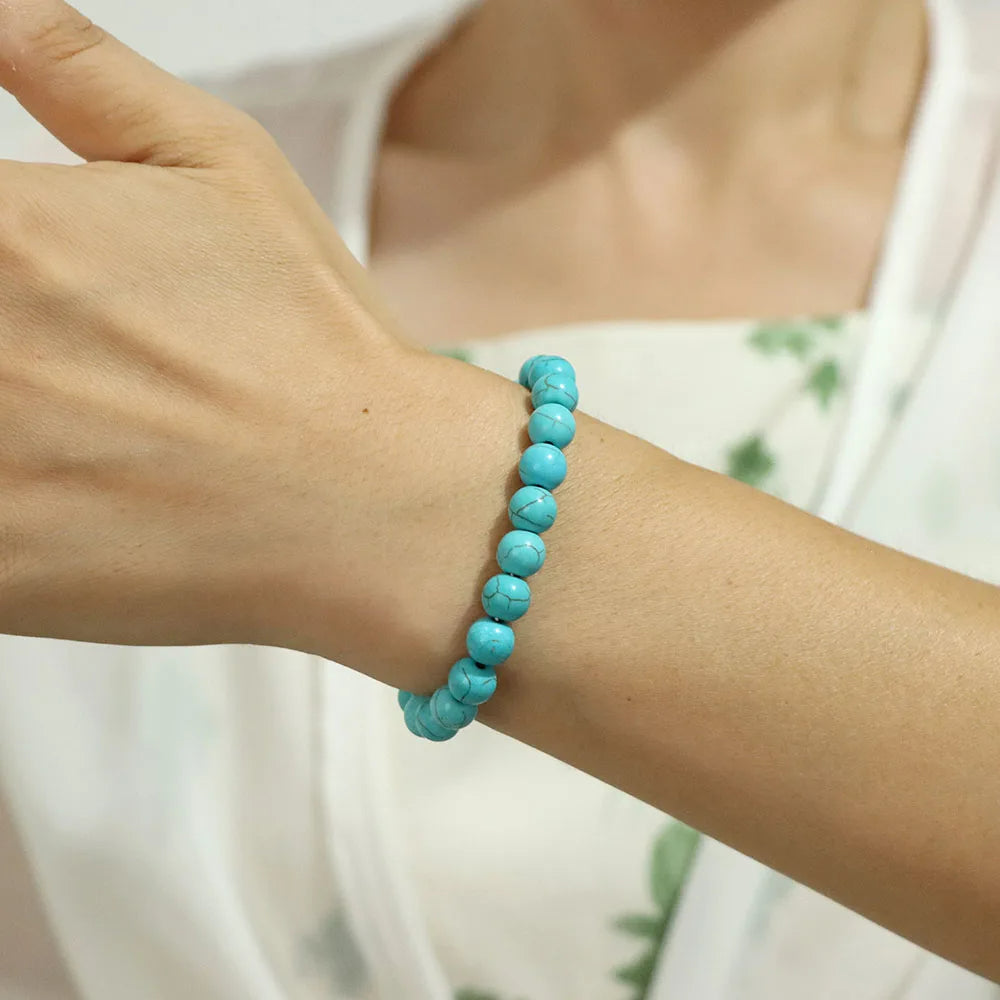 Natural Crystal Healing Energy Bracelet - Aria-Amazonite-Nora Luxe